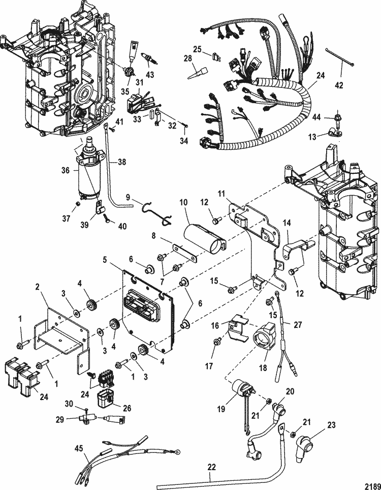 Mercury Marine 60 HP EFI (4 Cylinder) (4-Stroke) Electrical Components