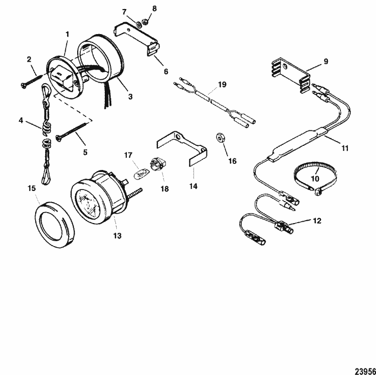 Mercury Marine 225 HP SeaPro (3.0L Carburetor) Instrumentation Parts