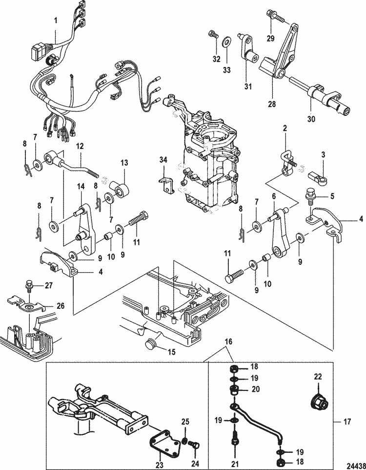 Mercury Marine 25 HP EFI (3 Cylinder) (4-Stroke ... wiring diagram evinrude remote control 