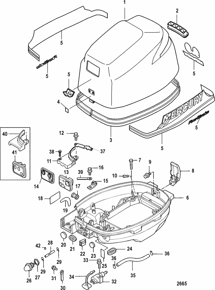 Mercury Marine 8 HP (4-Stroke) (209 cc) Cowling Parts