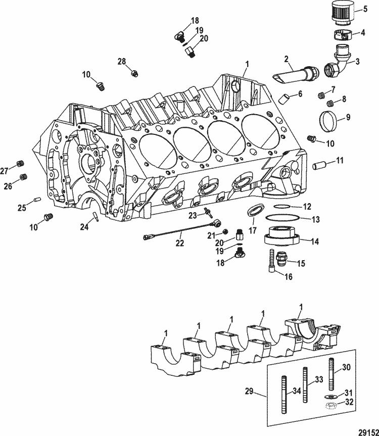 MerCruiser Race Engine & Drive 1075 SCi Engine Components ... mercruiser engine block diagrams 