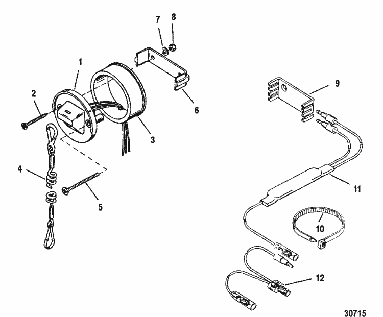 Mercury Marine V150 HP (EFI) Instrumentation Parts