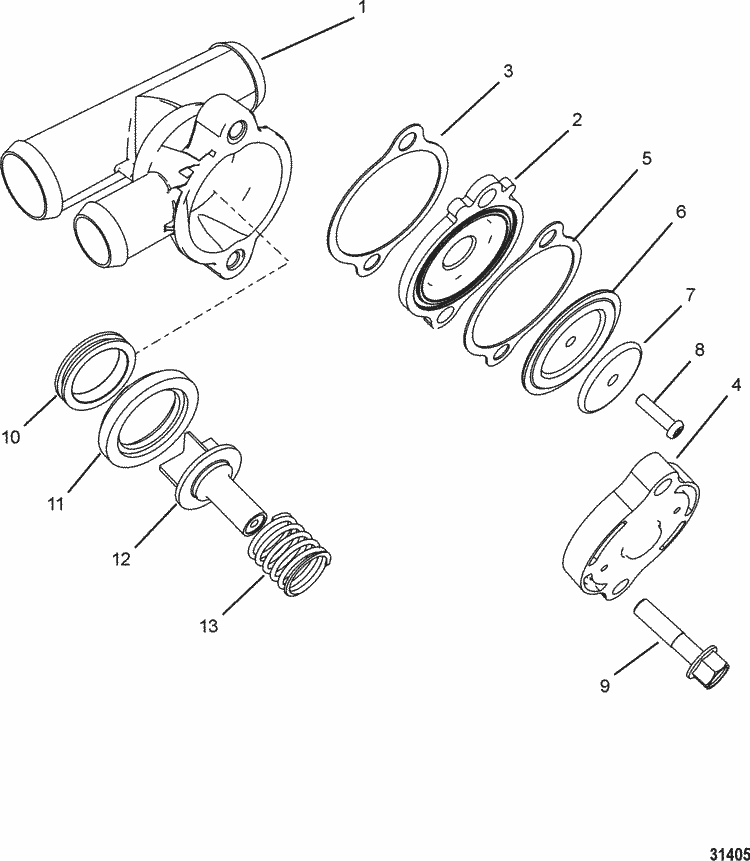 Mercury Marine Exhaust / Cooling Systems & Extension Kits Relief Valve