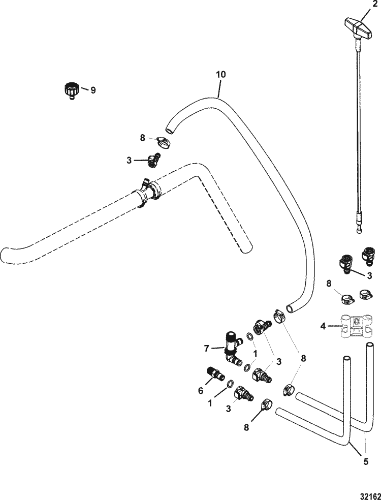 MerCruiser 3.0L MPI EC Drain System Parts