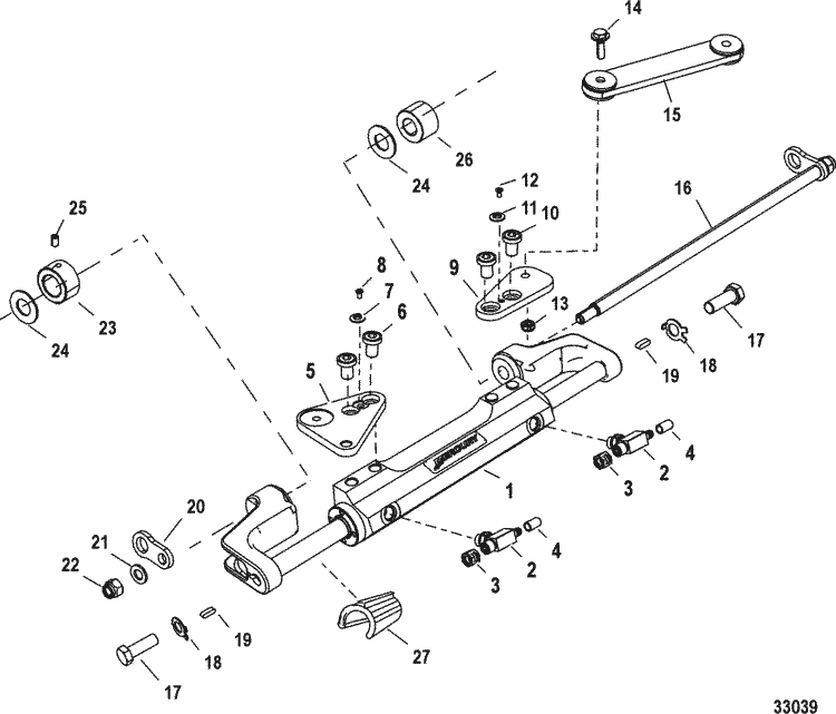 Mercury Marine Steering Systems & Components Steering Actuator Assembly