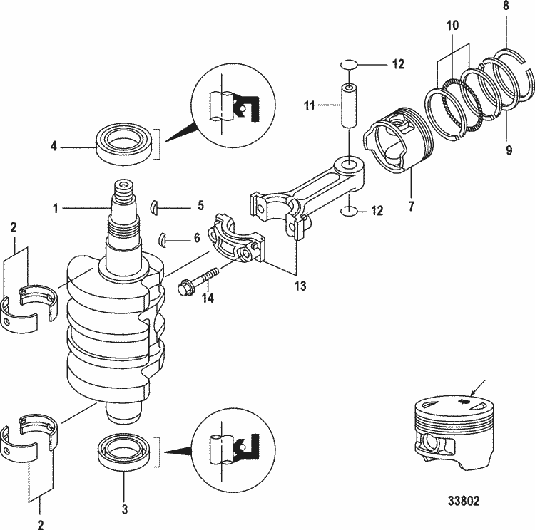 New Mercury Mercruiser Quicksilver Oem Part # 26-855681005 Oil Seal