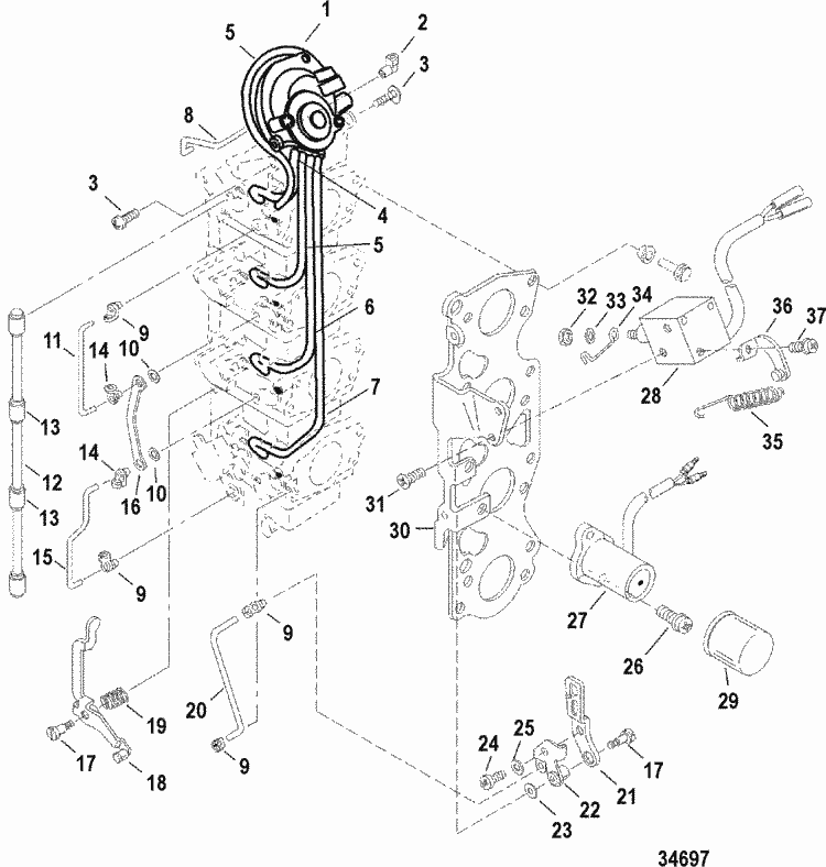 Yamaha Stroke Throttle Linkage Yamaha Stroke Throttle Linkage