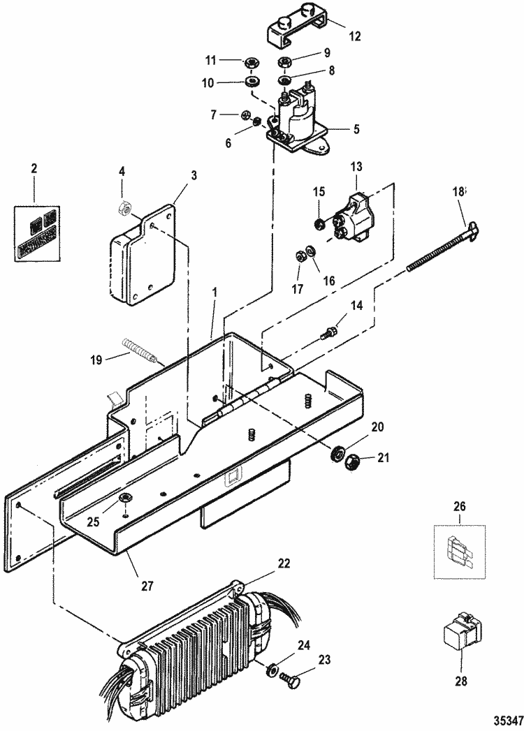 MerCruiser 454 Mag. MPI Horizon (Gen. VI) GM 454 V-8 ... 454 mercruiser wiring diagram 