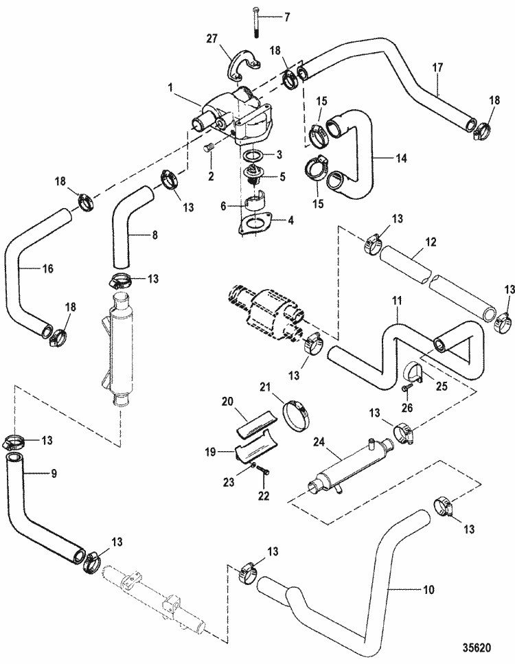 MerCruiser 7.4L Bravo (MPI) (Gen. VI) GM 454 V-8 1998-2000 ... 2000 saturn sl2 ignition wiring diagram 