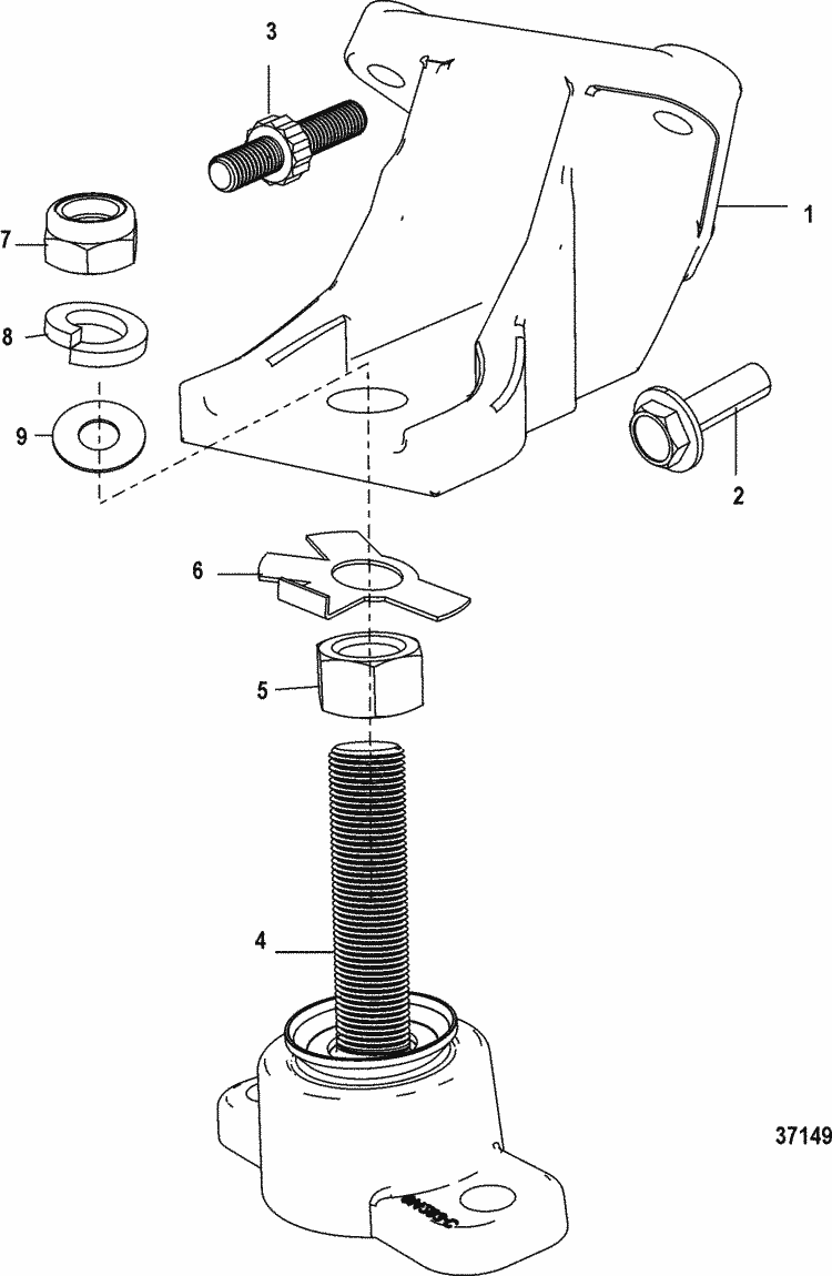 MerCruiser 496 Mag (Base Model) Engine Mounts Parts