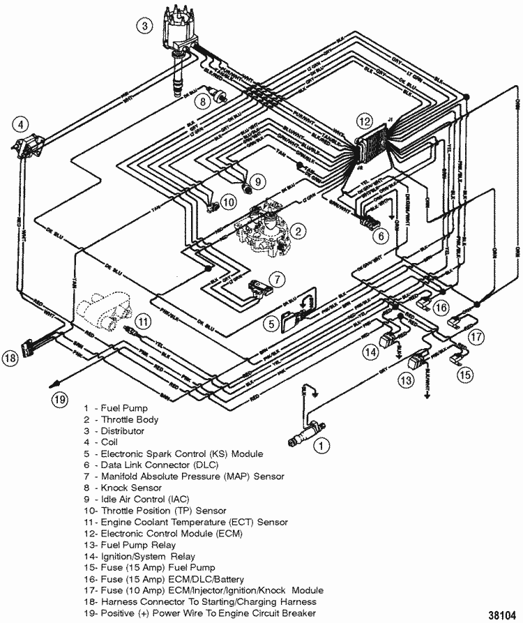 Mercruiser 5.7 Starter Wiring Diagram from www.marineengine.com