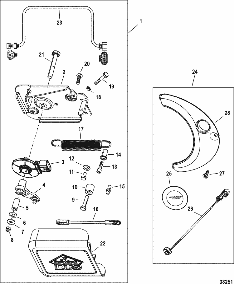 New Mercury Mercruiser Quicksilver Oem Part # 12-35044 Washer