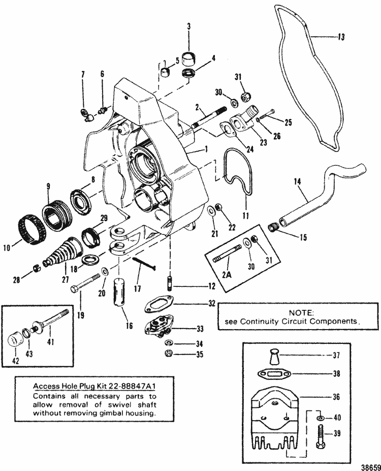 MerCruiser Bravo One Gimbal Housing Parts