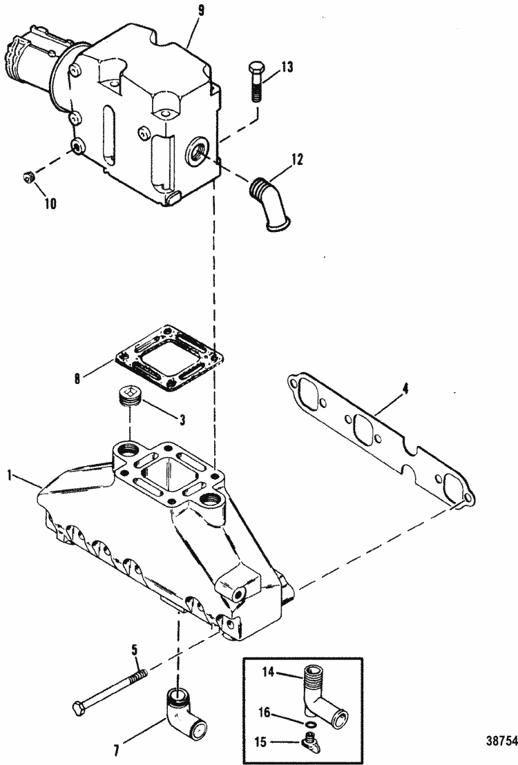 Mercruiser Alpha One Exhaust Diagram