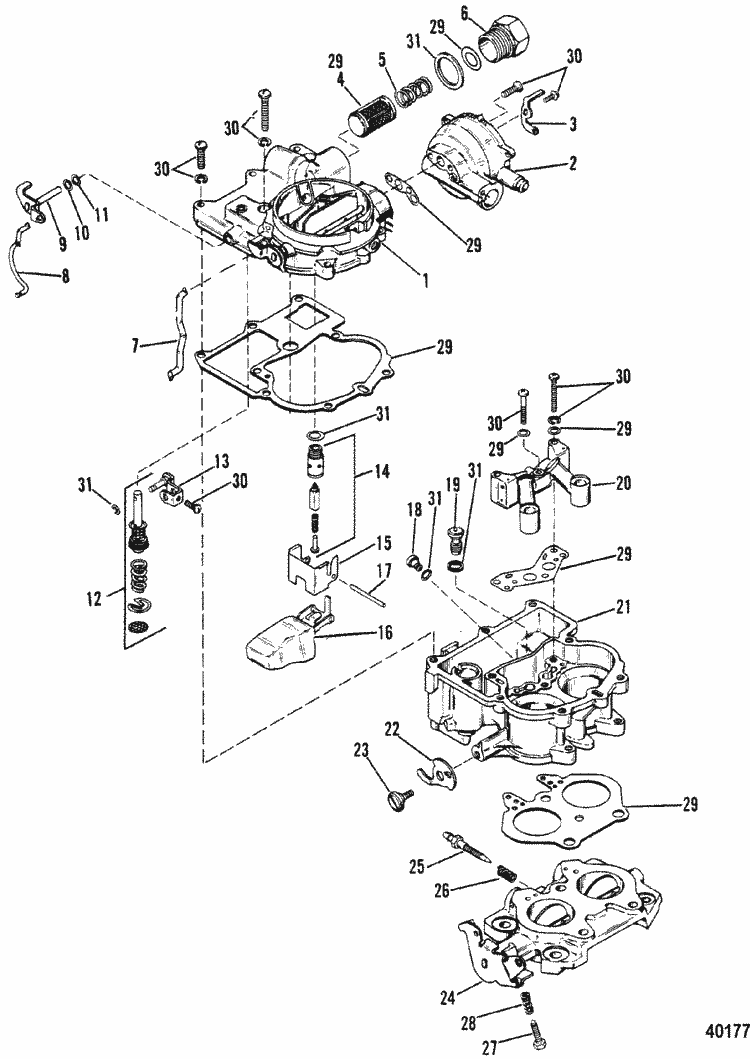 Carburetor(Mercarb) for Mercruiser (470 Engine) Engine