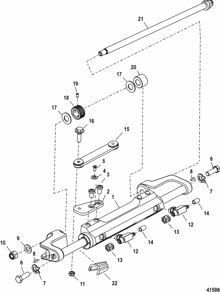 Mercury Marine Steering Systems & Components Steering Actuator Assembly