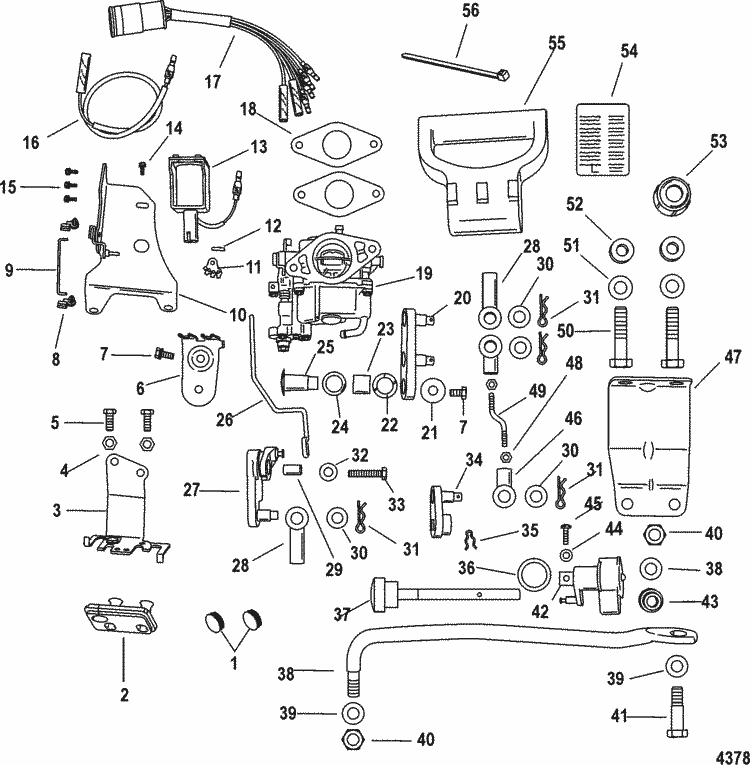 Mariner 9.9 HP (4-Stroke) (209 cc) Conversion Kit ... wiring diagram mercury 9 9 4 stroke 