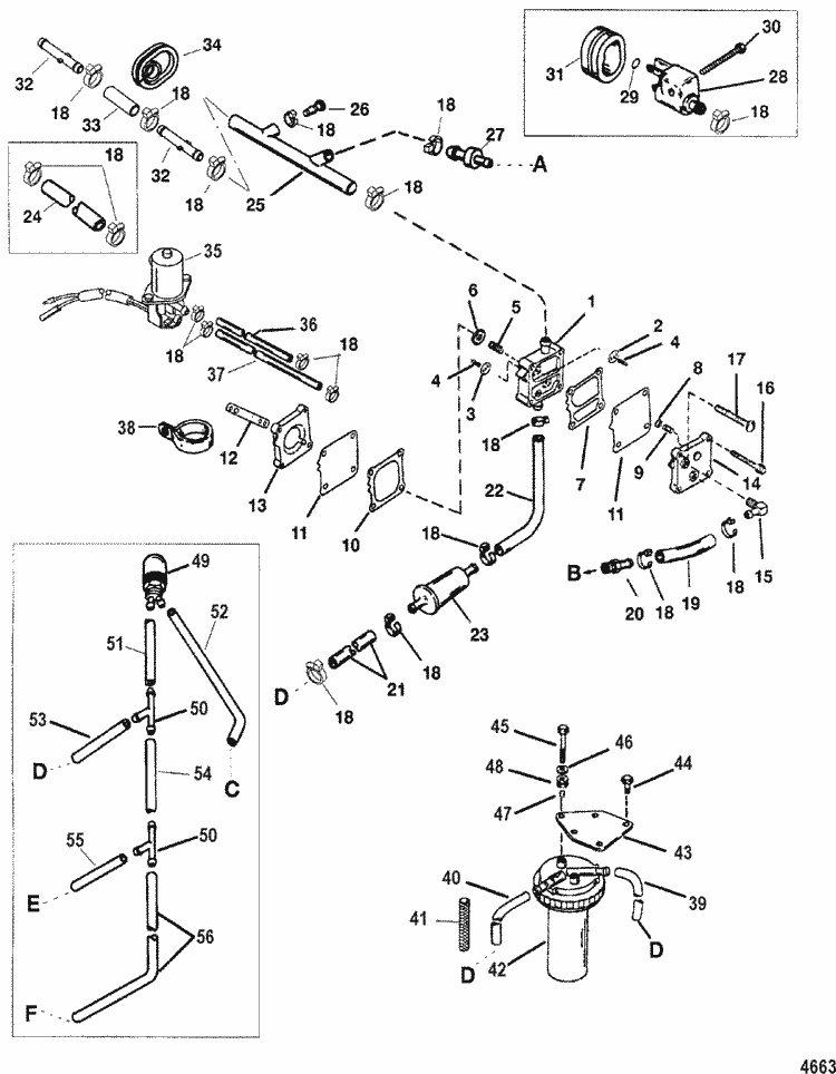 Mercury Outboard Fuel Pump Diagram