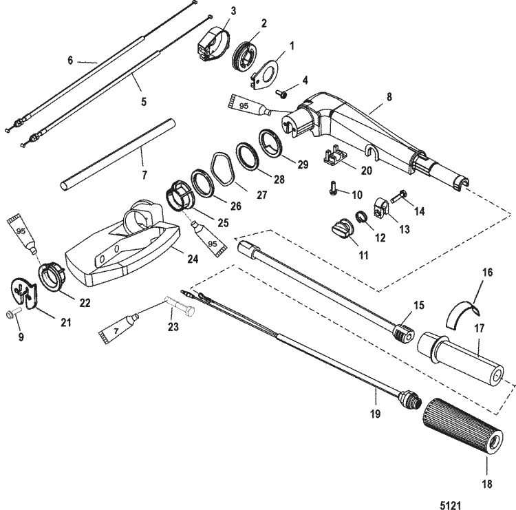 Mercury Outboard Throttle Cable Diagram Wiring Diagram Database