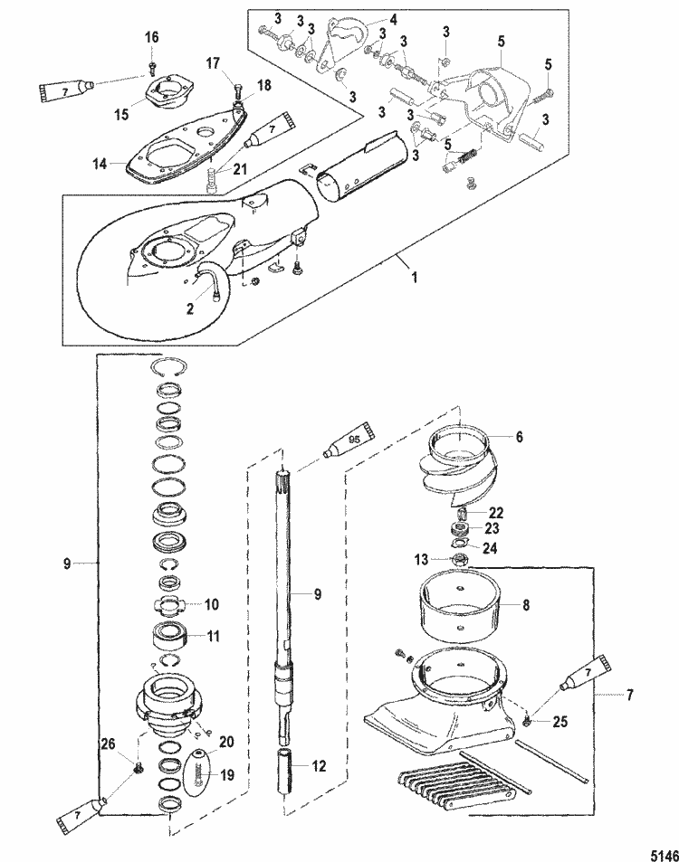 25 HP Mercury Outboard Parts List And Diagram