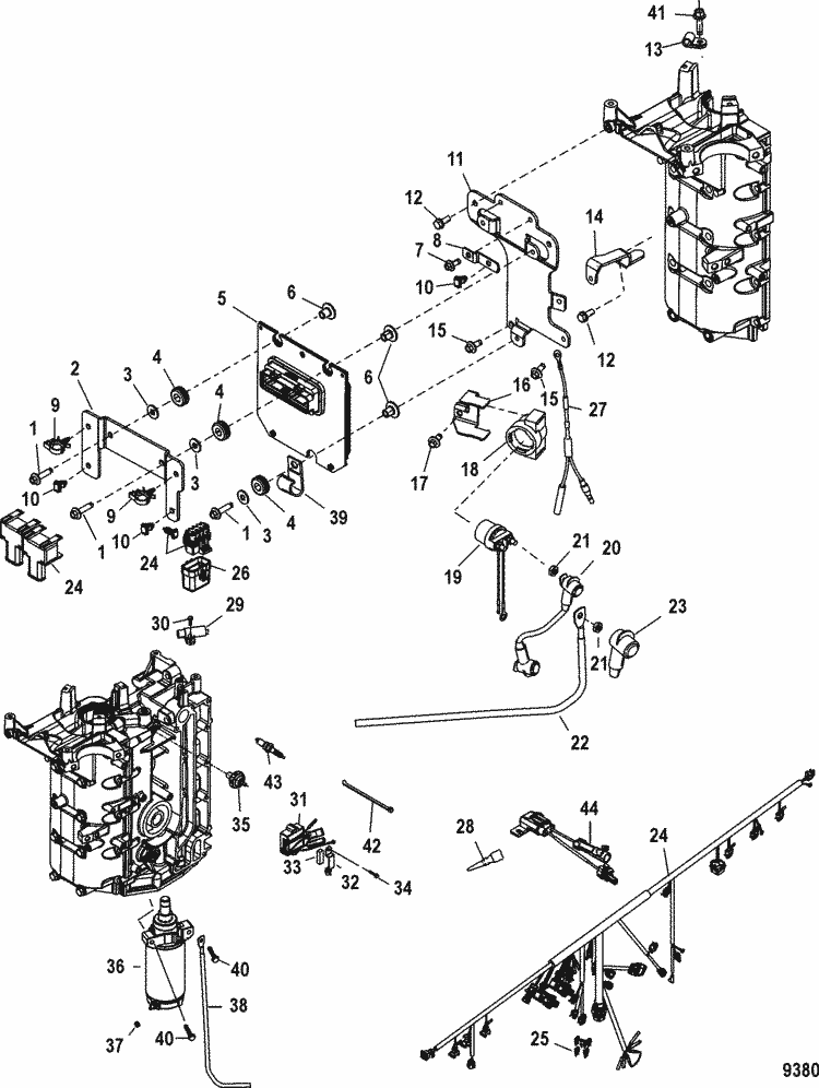 Mercury Marine 50 HP EFI (4 Cylinder) (4-Stroke) Electrical Components