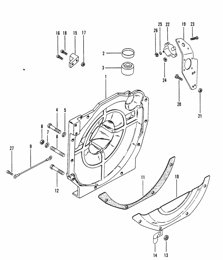 MerCruiser 488 (4 Barrel.) Mercury 224 I / L4 1983-1984 Flywheel