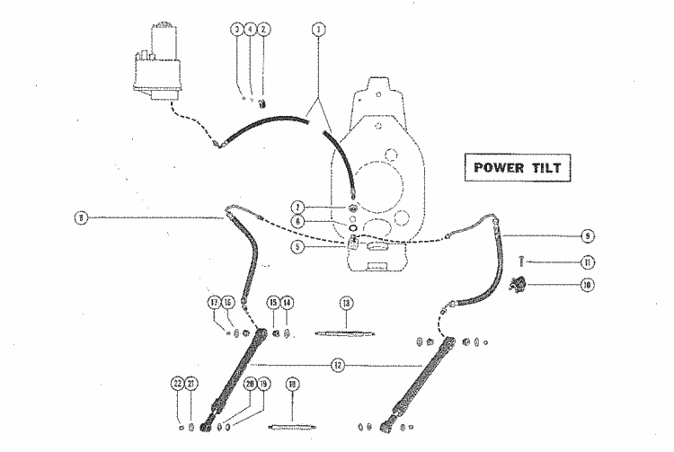 MerCruiser 120 / 140 1967-1969 Mercruiser 120 & 160 With ... mercruiser transom plate diagram 