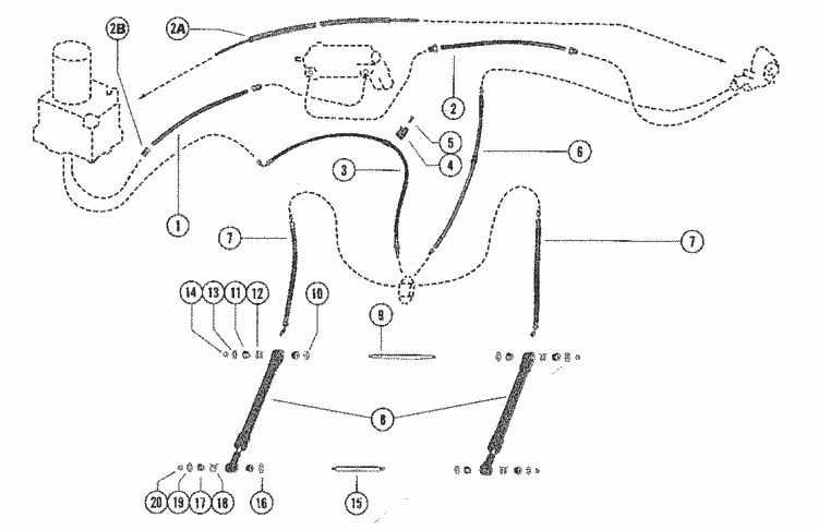 reservoir hydraulic pump and 165 & 1970 Hoses 1977 MerCruiser Cylinders Trim Hydraulic reservoir hydraulic pump and 165 & 1970 Hoses 1977 MerCruiser Cylinders Trim Hydraulic