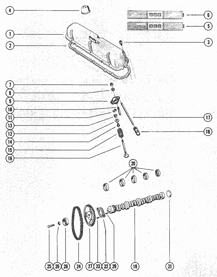 Mercruiser 888 2 Barrel Ford 302 V