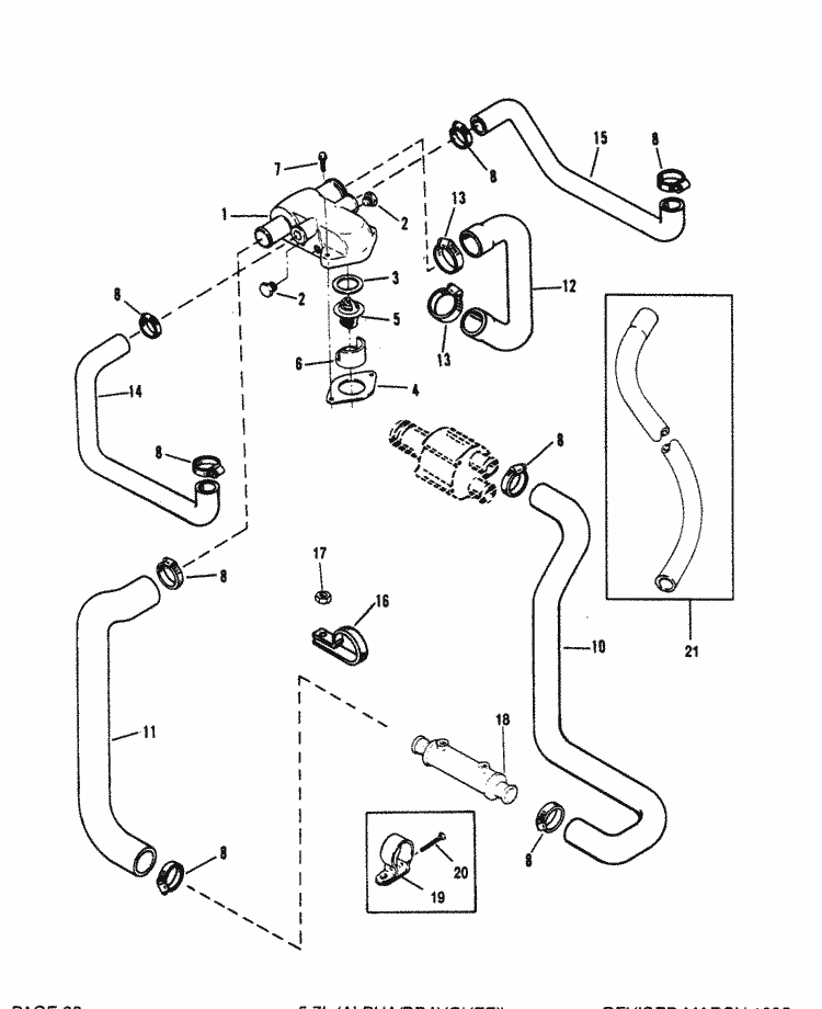 Mercruiser 5 7l Alpha Efi Tbi Gm 350 V