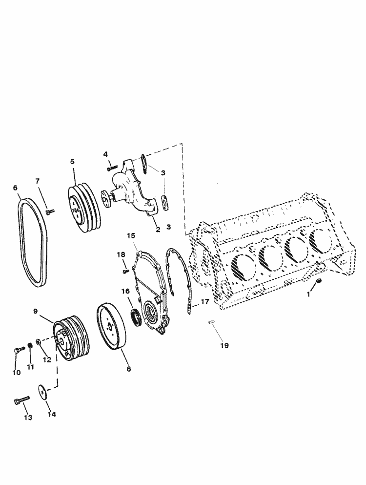 MerCruiser 7.4LX Bravo (MPI) (Gen. VI) GM 454 V8 19961997 Water Pump