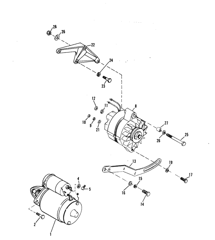 MerCruiser 502 Mag. Bravo GM 502 V8 19901992 Starter Motor