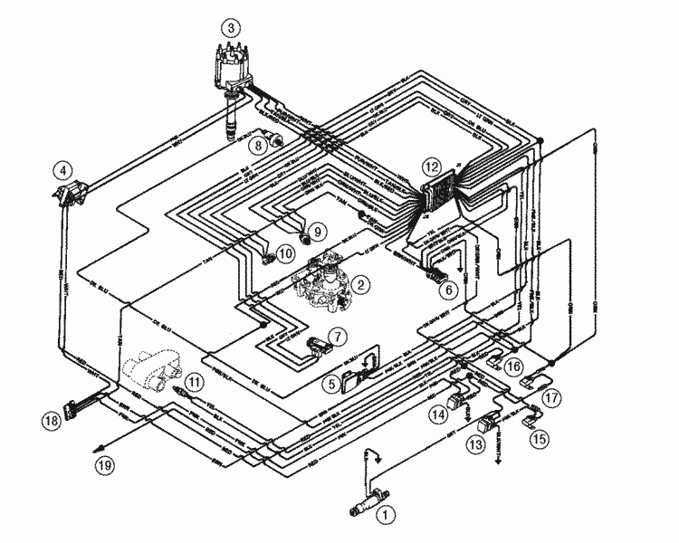 MerCruiser 350 Mag EFI Ski (Gen+) GM 350 V8 1996 Wiring Harness (Efi) Parts