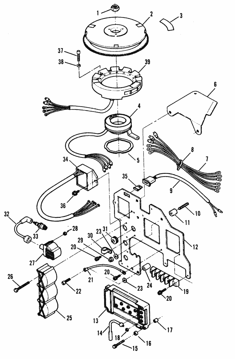 Force 70 Hp 1991 1995 Ignition Ponents 1991b 1992c Parts