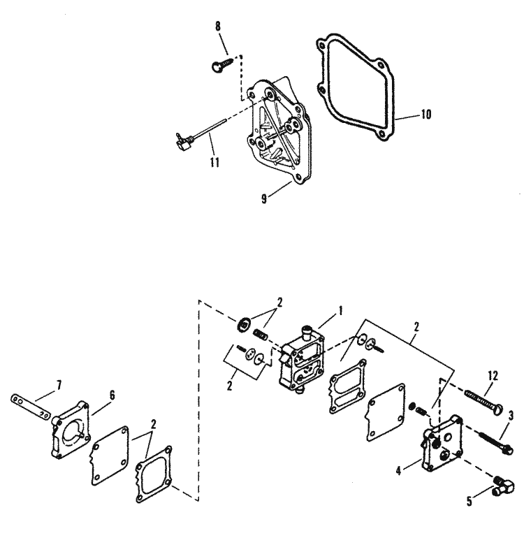 force 90 hp (1991 1992) fuel pump assembly e065372, e093699 partsDiagram Of 90 Hp 19911992 Force Outboard 1991e Thru 1992c #5