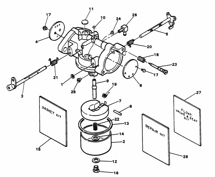 Force 85 Hp 1985 Carburetor Side Jet Style Parts
