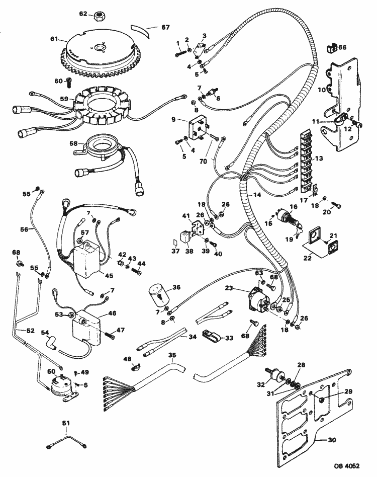Force 85 HP (1985) Electrical Components Parts