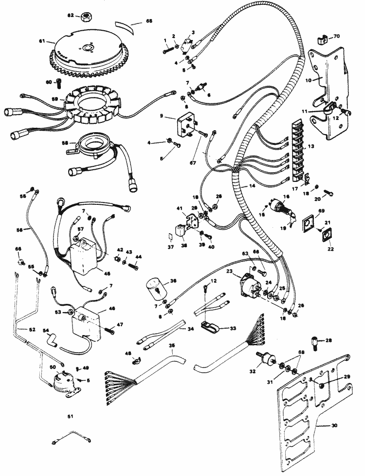 Force 125 HP (1985) Electrical Components Parts