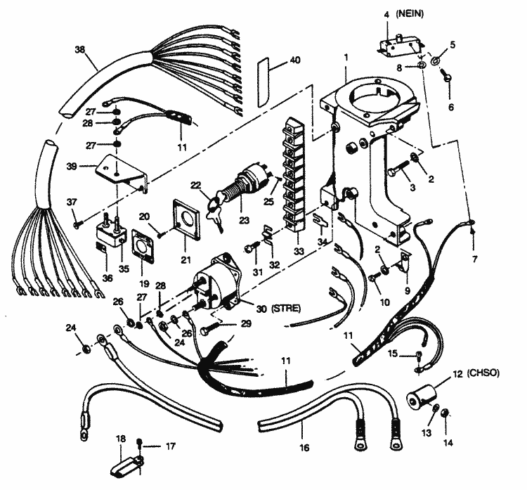 Force 35 HP (1989) Electrical Components Parts