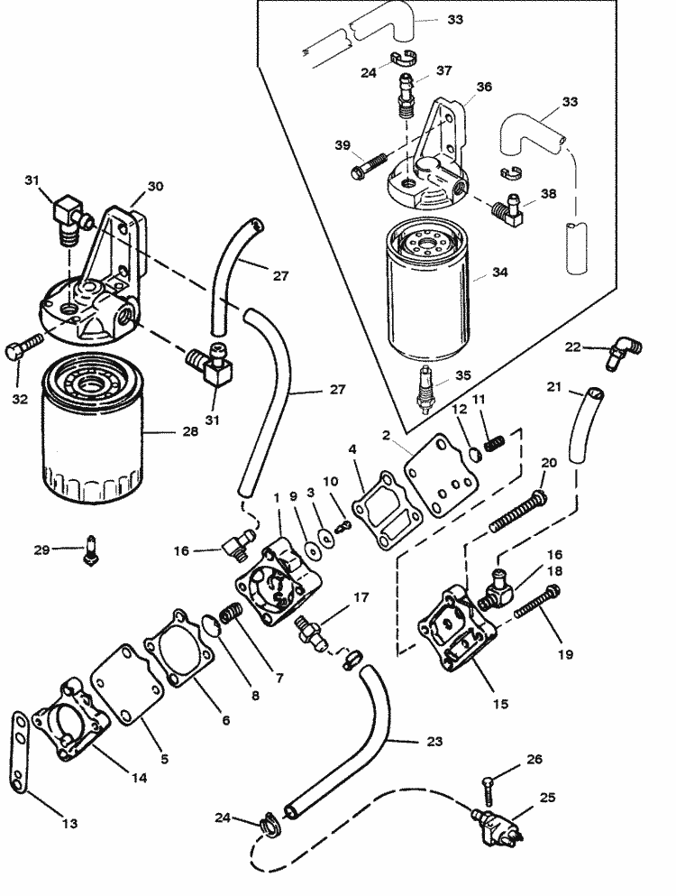 Mercury Outboard Fuel Filter Chart