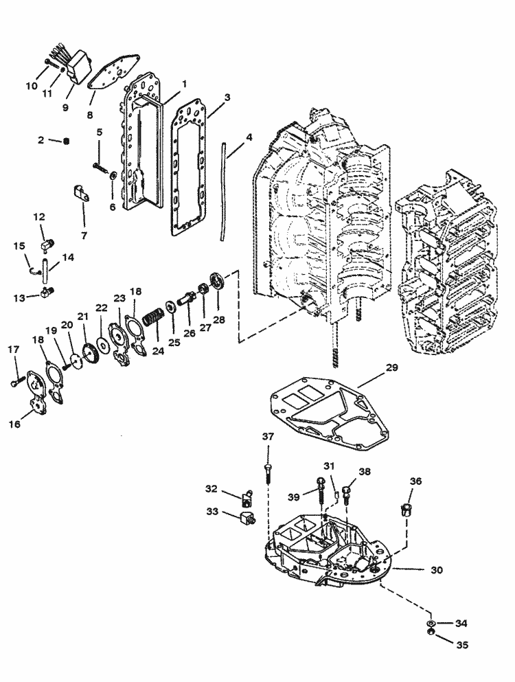 Exhaust Divider & Exhaust Plate for Race Outboard (225 (Efi) ProMax