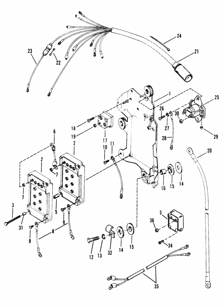 Mercury Mariner Racing Mercury XR2 Wiring Harness, Starter ... marine wiring harness diagram 