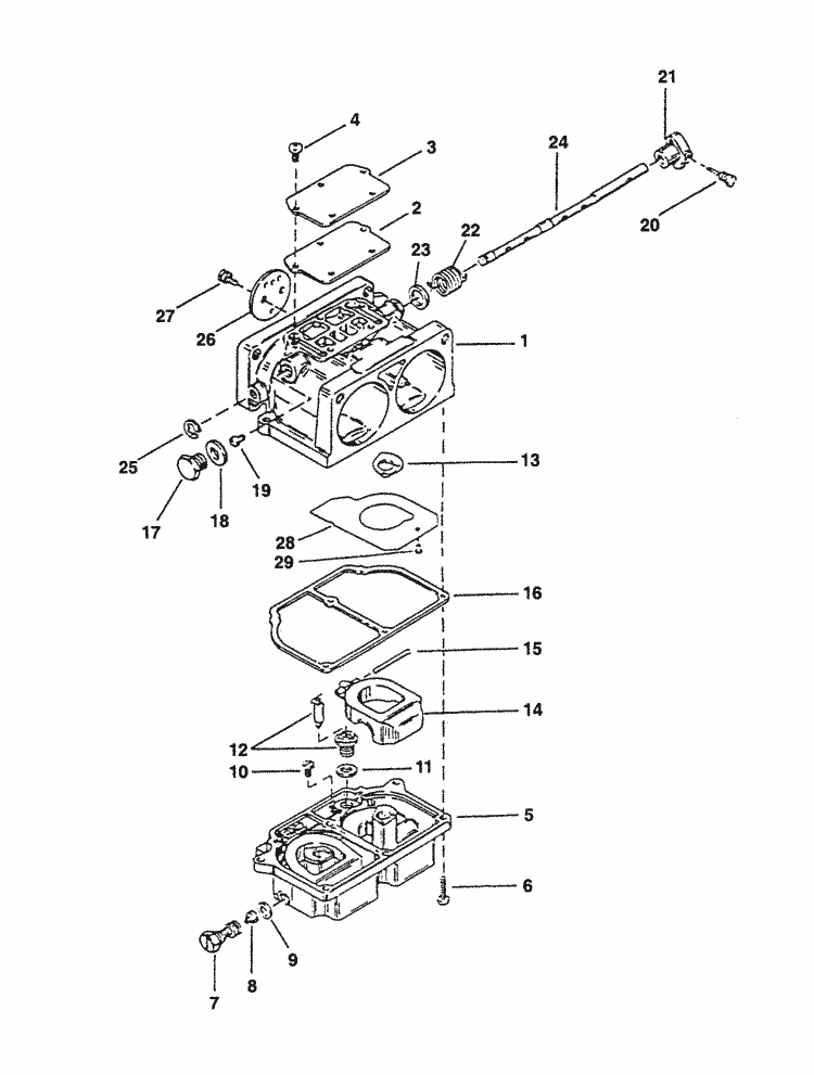 18-36956 1395-9267 Sierra Marine Mercury Mariner Float Outboard