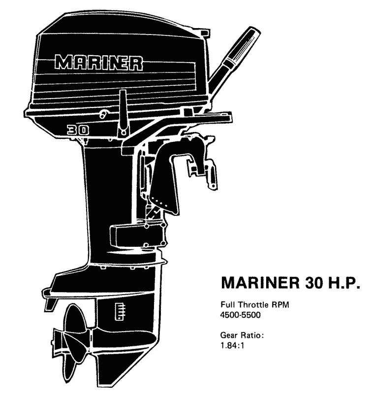 Prop Chart for Mariner (30 HP) Engine