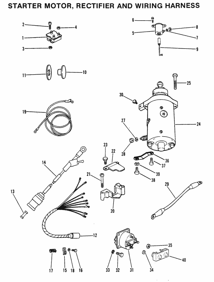 Boat Starter Motor Wiring Diagram from www.marineengine.com