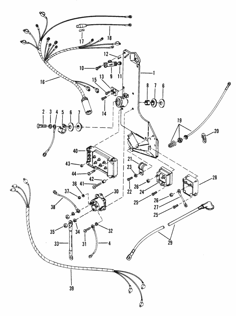 mercury marine v 3 4 liter wiring harness, starter solenoidRectifier Starter Solenoid And Wiring Harness Mercury Marine Parts #10