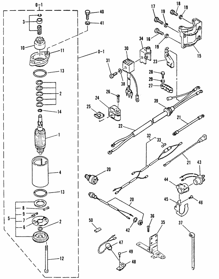 Mariner 15C Electric Start Parts