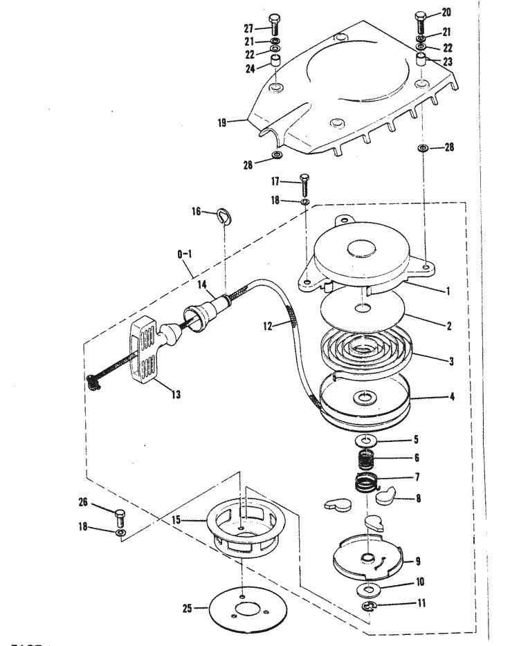 Mercury Marine 3.5 HP Recoil Starter Parts