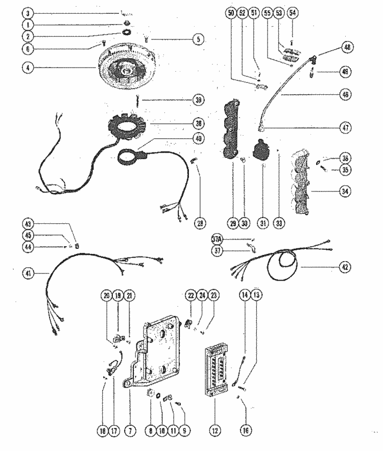 New Mercury Mercruiser Quicksilver Oem Part # 84-65999A 3 Wire Assy