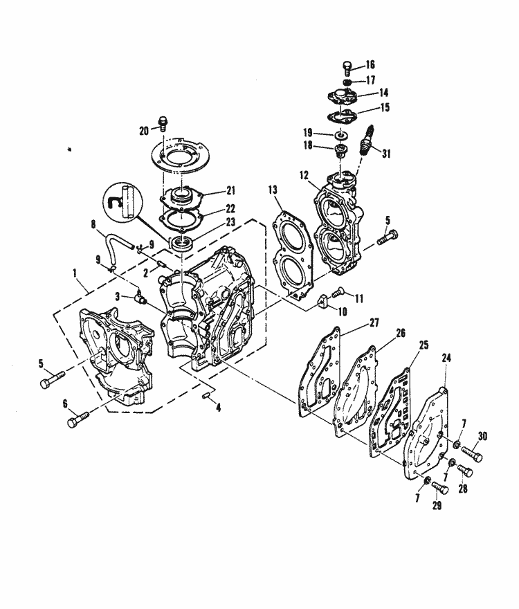 MERCURY EXHAUST COVER,NLA 95680M